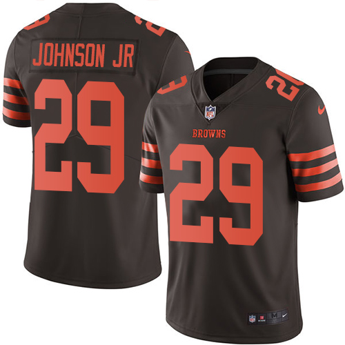 Nike Browns #29 Duke Johnson Jr Brown Youth Stitched NFL Limited Rush Jersey - Click Image to Close